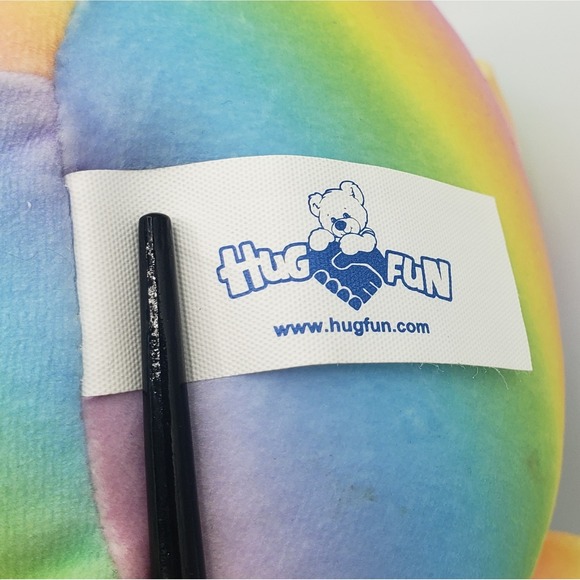 Hugfun Rainbow Rabbit Plush 17" - Picture 4 of 5